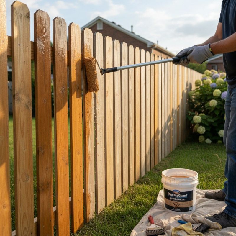 Cedar Fence Sealing in Gig Harbor, WA
