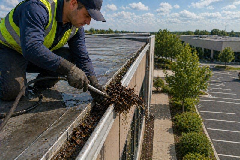 Commercial Downspout Cleaning in Sacramento, CA