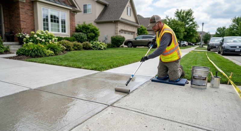 Concrete Walkway Sealing in Puyallup, WA