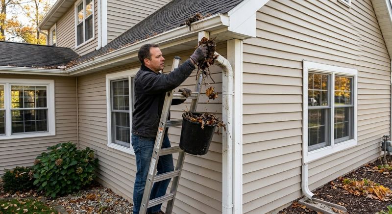 Downspout Blockage Removal in Frederick, MD