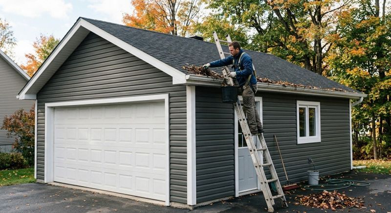 Garage Gutter Cleaning in Rochester, NY