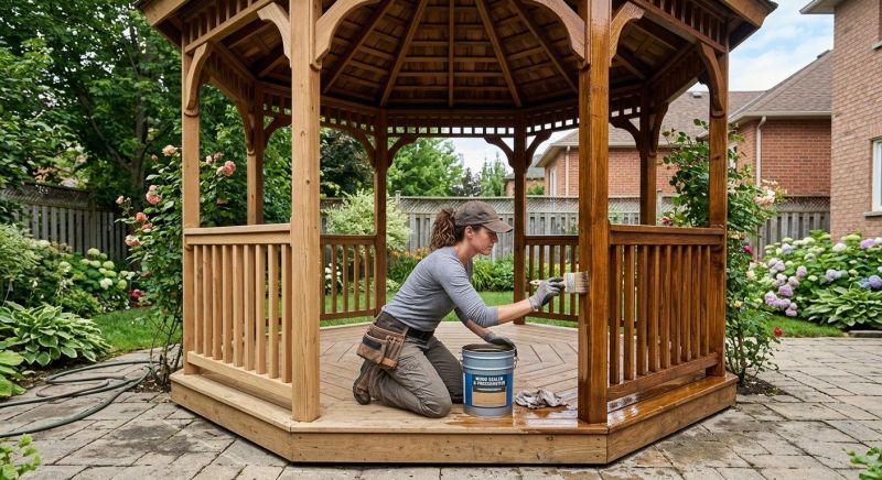 Pergola Sealing in Kansas City, KS