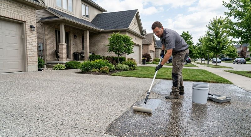 Stamped Concrete Sealing in Puyallup, WA